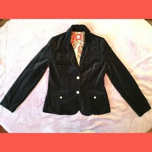 Old Navy Black Velveteen Blazer sz S